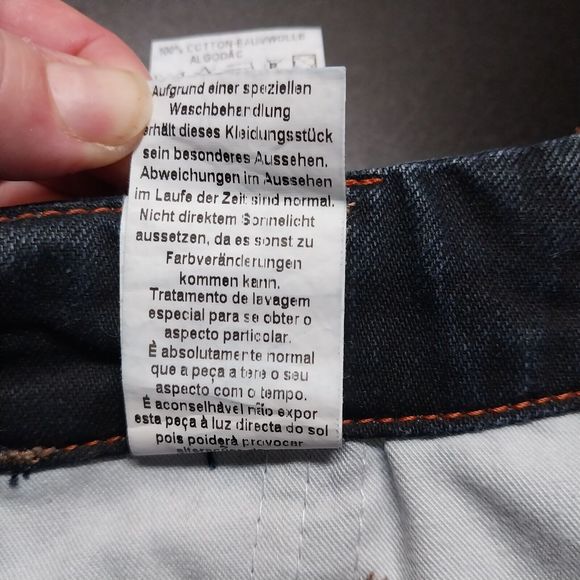 FREESOUL Funamentals Sake Jeans Straight Leg Low Rise W26 L33 Dark Blue Denim - Picture 15 of 15